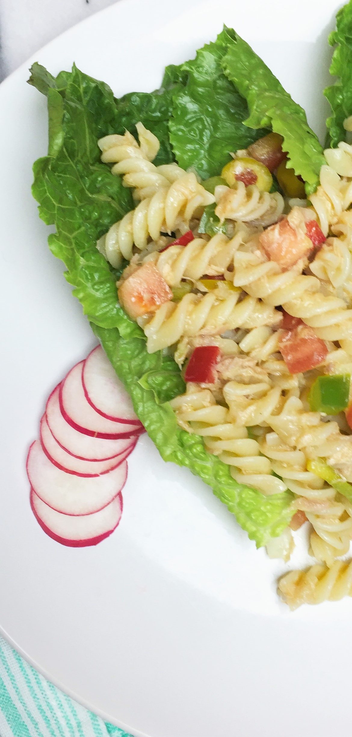 Receta muy facl de pasta con tuna -atun. Ensalada de pasta y atún. www.ensalpicadas.com