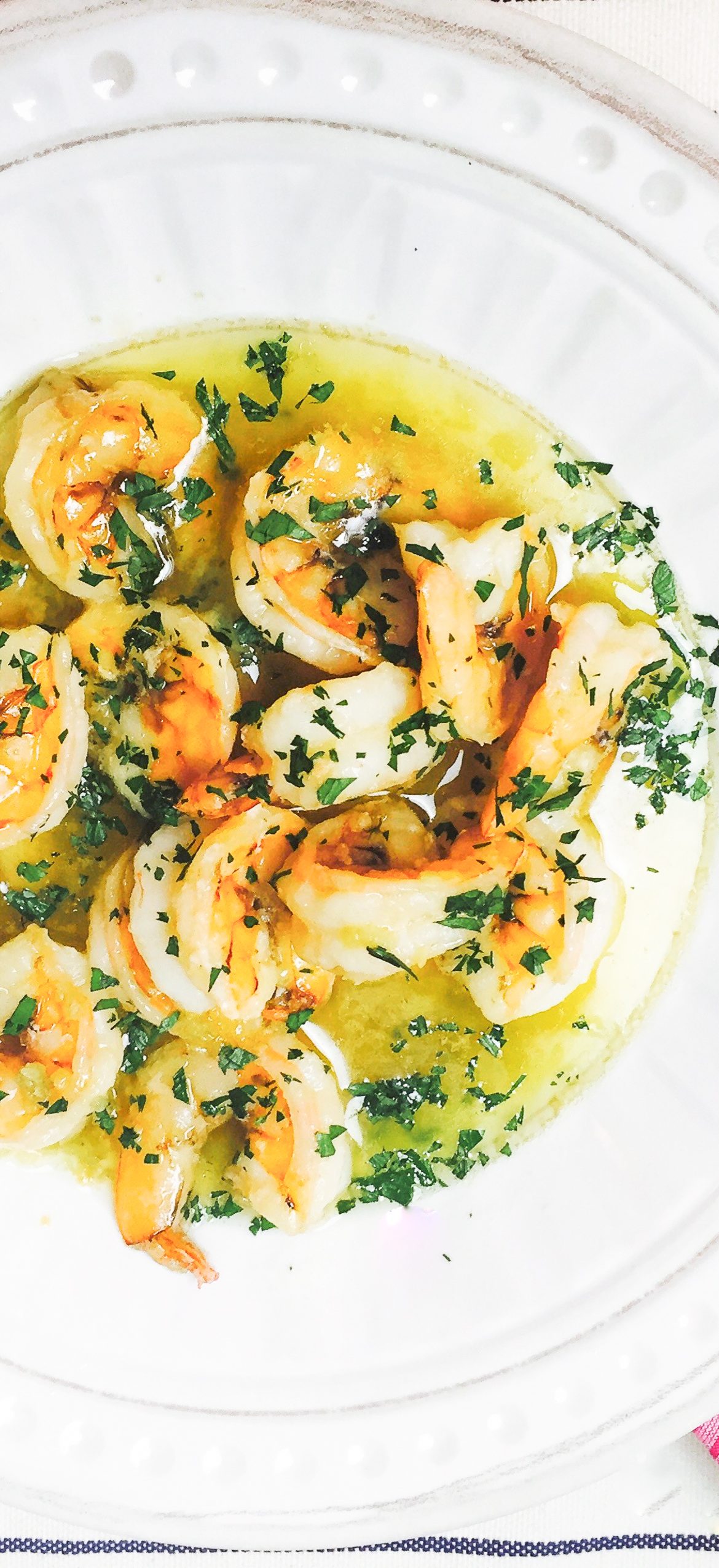 Receta de Camarones al Ajillo con ingrediente secreto.
