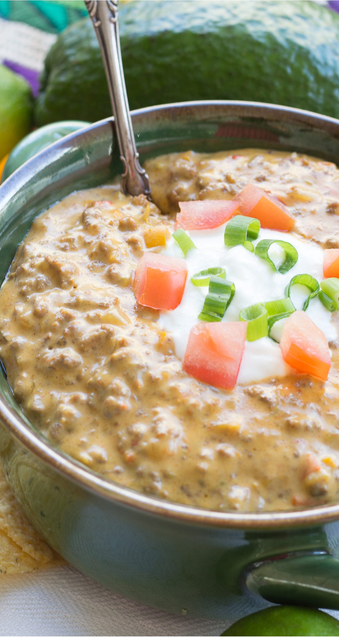 Receta de Taco Dip de Carne y Queso