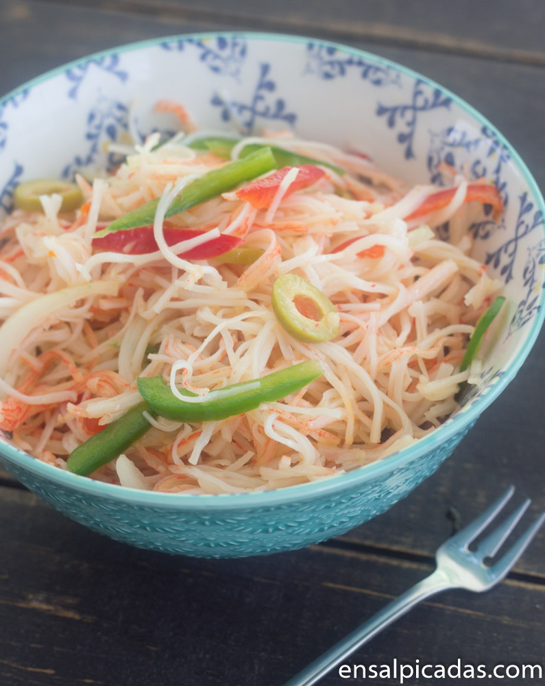 Receta de Ensalada de King Crab al estilo puertorriqueño