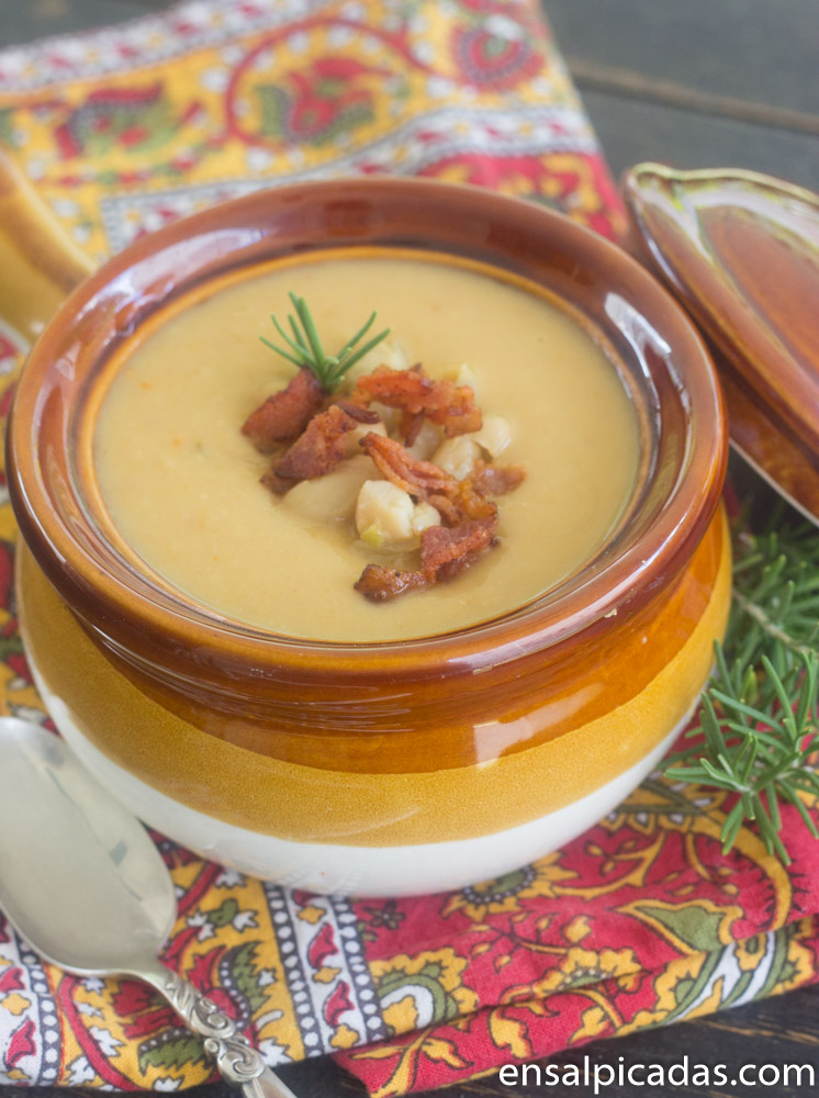 Receta de Crema Toscana de Alubias (habichuelas) blancas