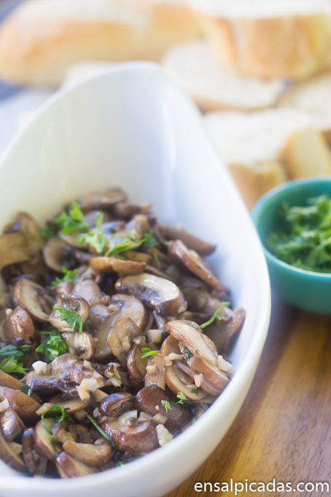 Receta de Setas al Ajillo
