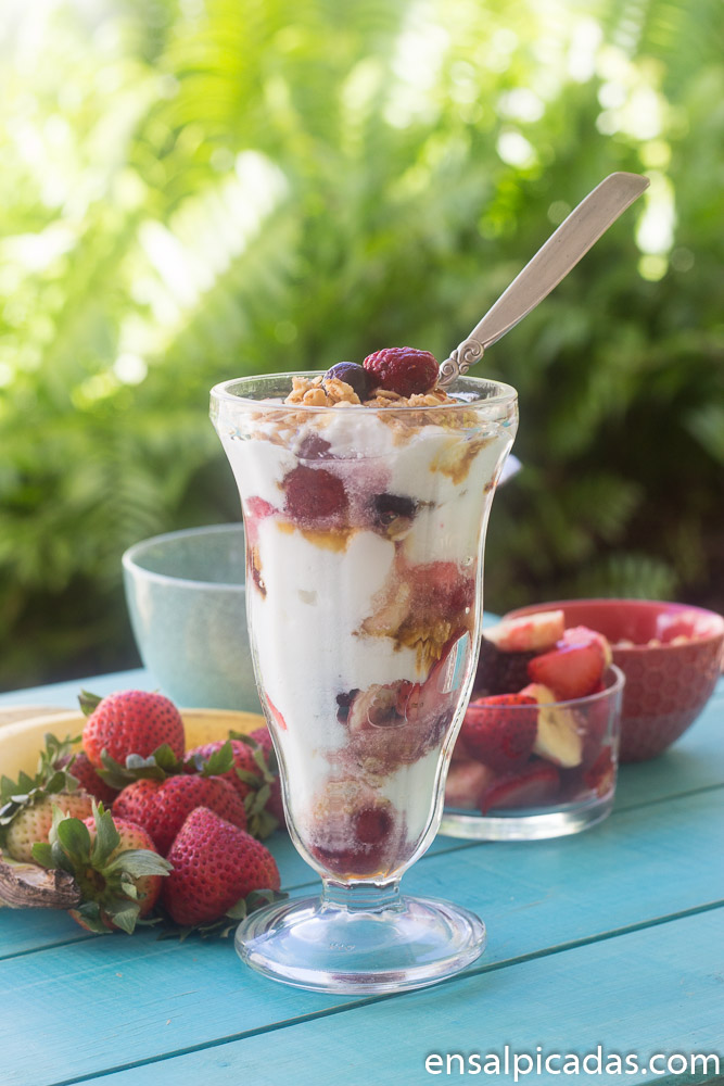 Parfait de Yogur y Frutas
