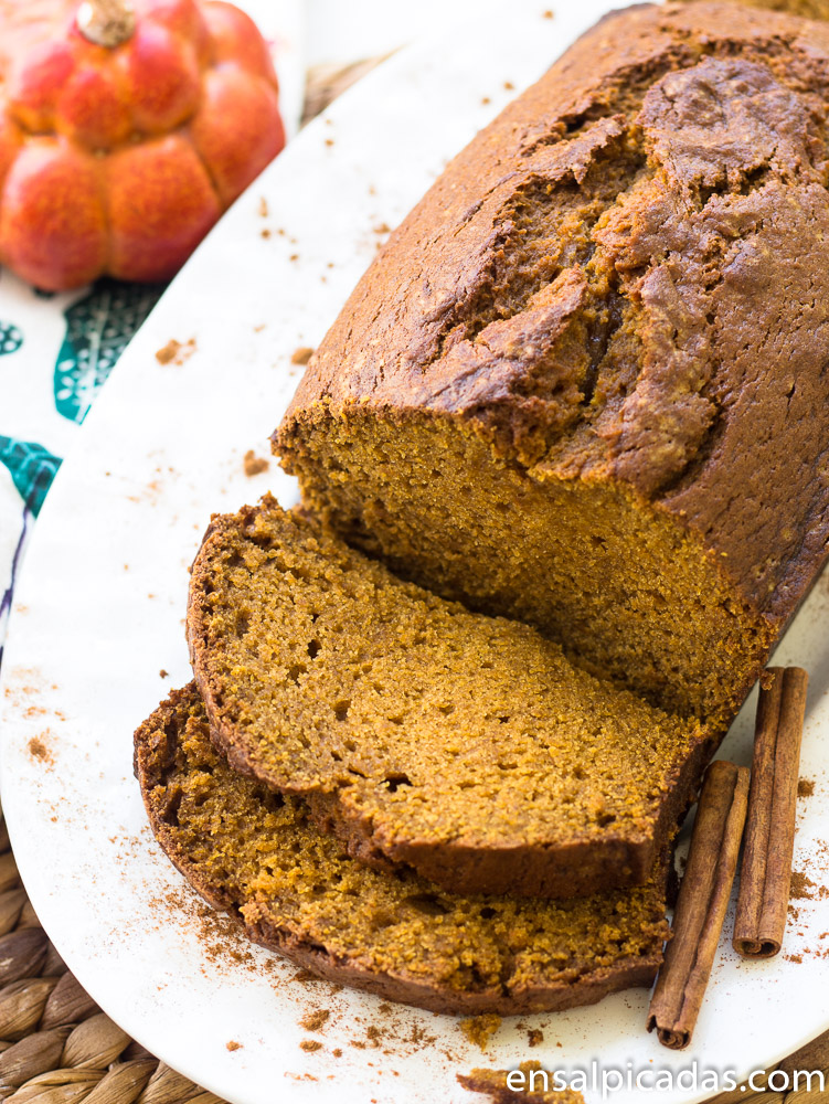 Receta fácil de pan de calabaza.