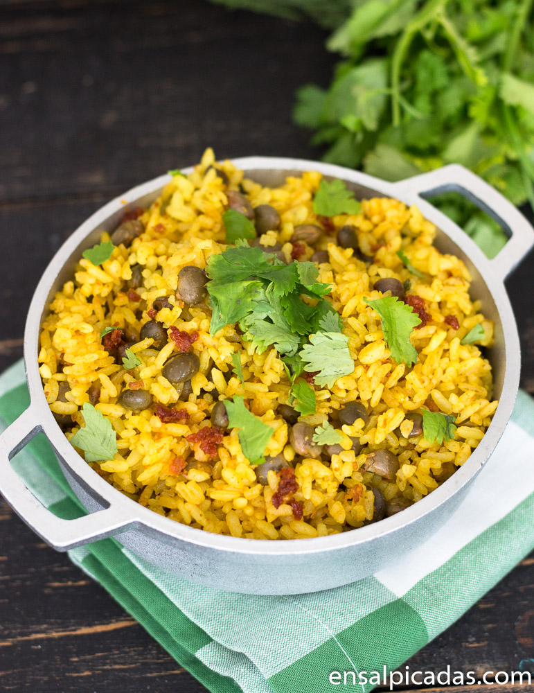 Receta de Arroz con Gandules y Chorizo