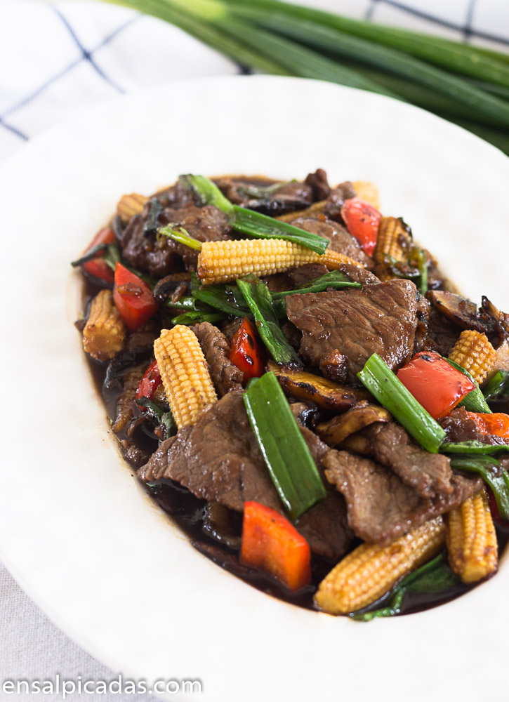 Receta de Carne Mongolian, Mongolian Beef