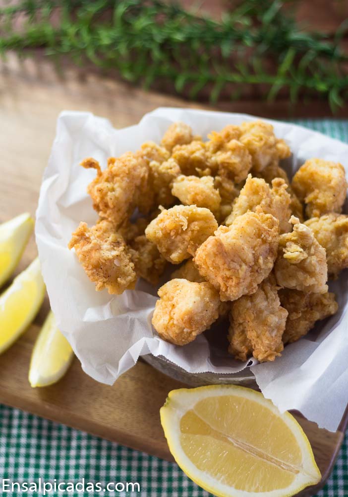 Receta de Chicharrones de pescado crunchy