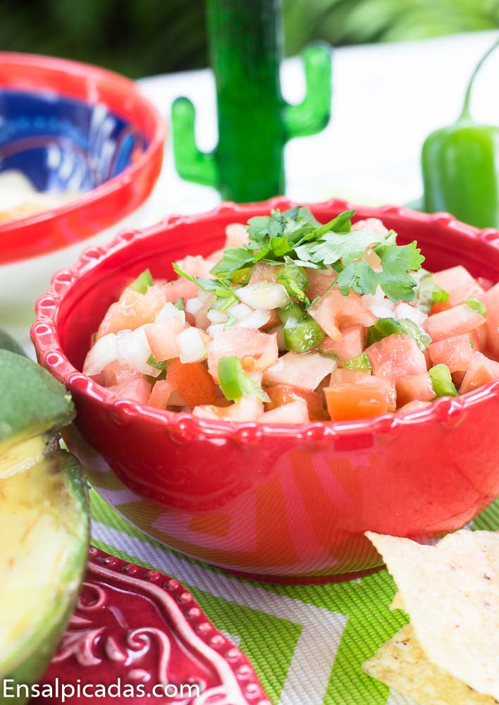 Pico de Gallo simple receta
