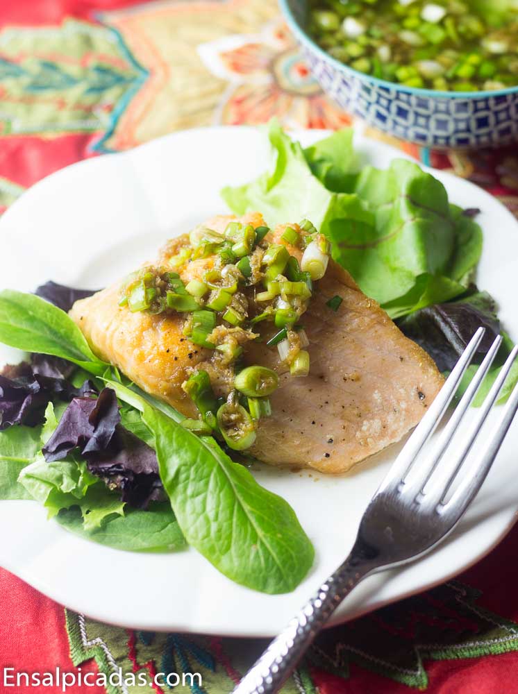 Receta de Salsa multi uso con cebollines, jengibre y salsa soya