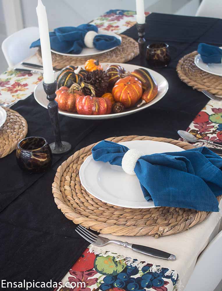 thansgiving accion de gracias mesa decorada