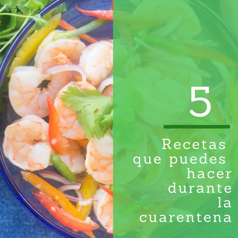 5 recetas que puede hacer en cuarentena