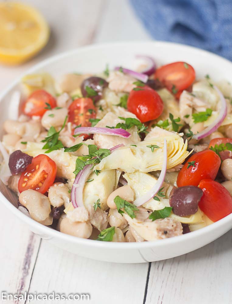 Receta de Ensalada de Atun Mediterranea
