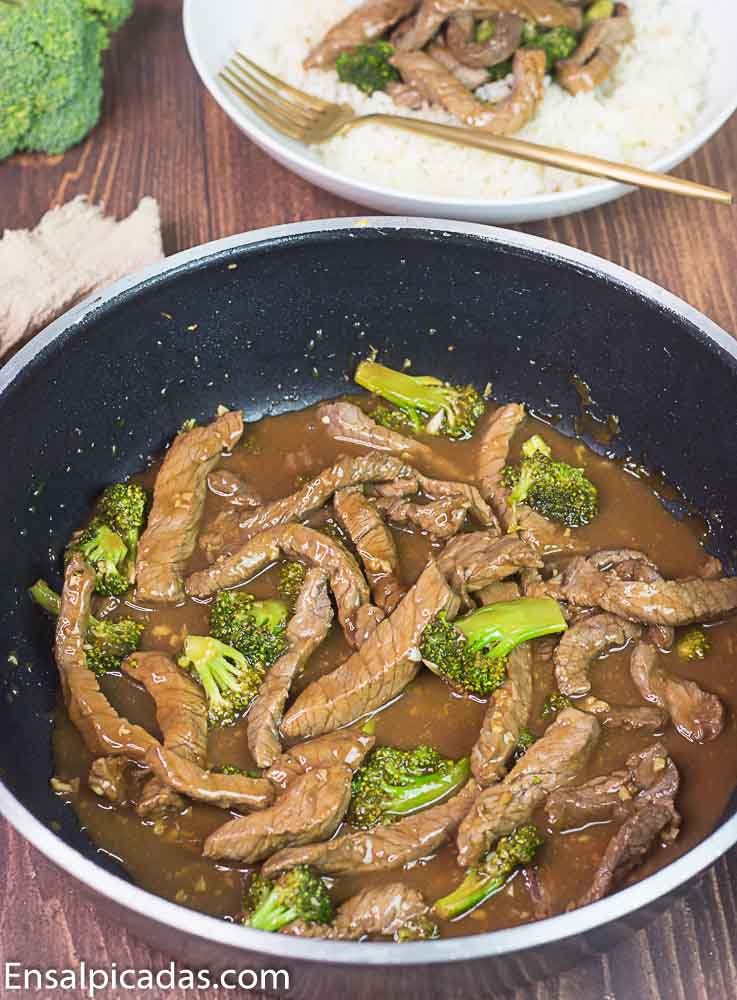 Receta de stir fry Carne con Brócoli