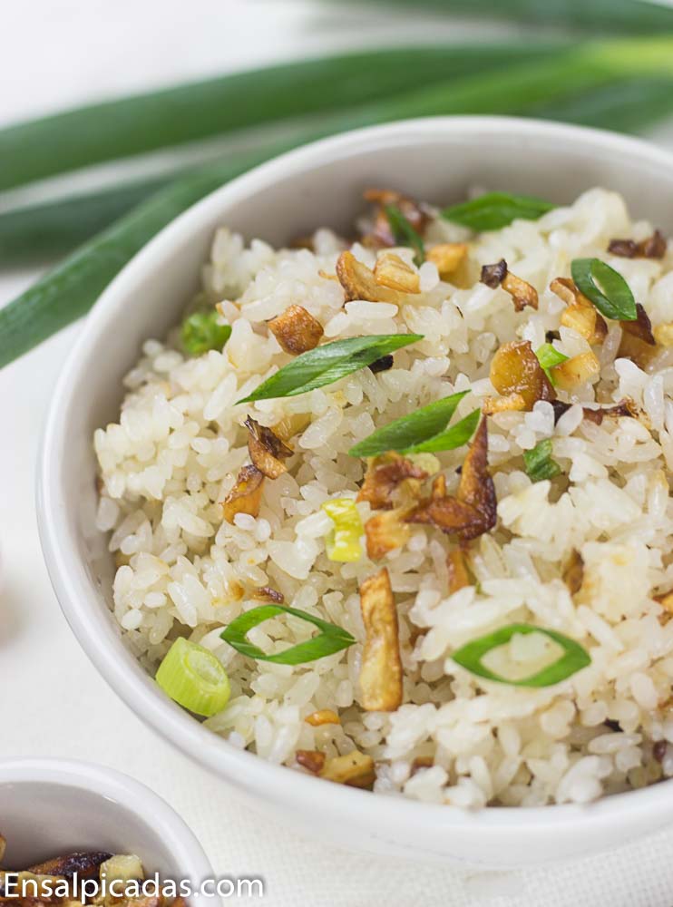 Receta de Arroz con ajo al estilo filipino
