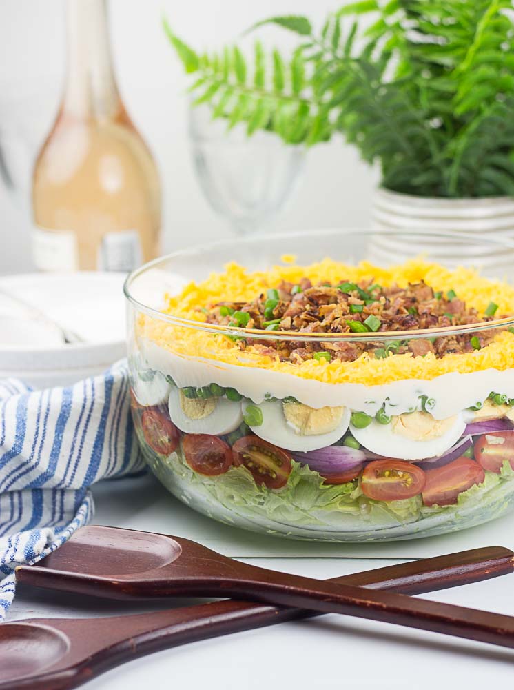 Receta de ensalada de siete pisos